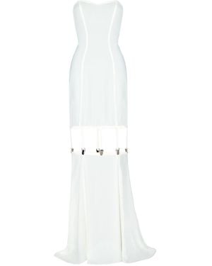 Vestiaire d'un Oiseau Libre Suspender Dress - White
