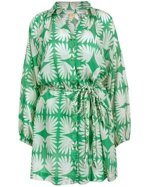 SUNSHINE TIENDA Viridian Tile Pippa Dress - Green