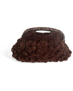 Springmoonatelier Handmade Crochet Designer Bag - Brown