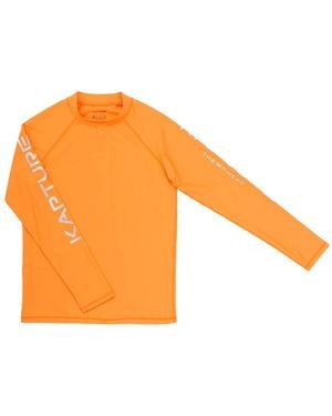 Kapture Dayglow Comfyfit Recycled Rashguard - Orange