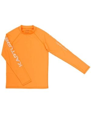 Kapture Dayglow Comfyfit Recycled Rashguard - Orange