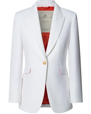 The Extreme Collection Single-Button Tailored Blazer Atelier - White