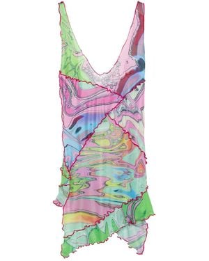 Paloma Lira Upcycled Mesh Dress - Multicolour