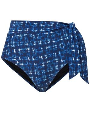Change of Scenery Side Tie High Waist Bottom - Blue