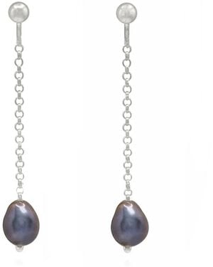 Ninemoo Midnight Baroque Clips Earrings - Metallic