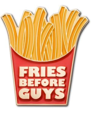 Make Heads Turn Enamel Pin French Fries - Orange