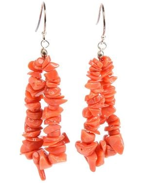 Addicted Emera Coral Earrings - Red