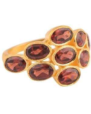 Opium Jewels Night Star Cocktail Ring - Orange