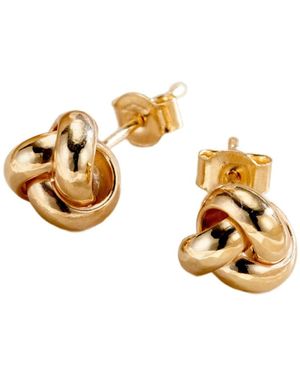 Posh Totty Designs Knot Stud Earrings - Metallic