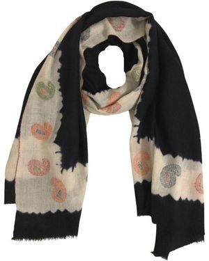 Heritagemoda Neutrals Handmade And Ivory Pashmina Shawl Size - Black