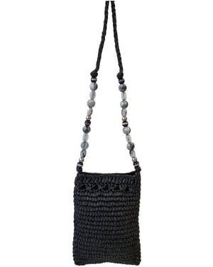 Nooki Design Billie Crochet Phone Bag - Black