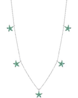 Spero London Star Sterling Charm Necklace - Metallic