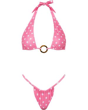 Viki Swim Cindy Cheeky Bikini Bottom - Pink