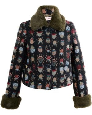 Louche Kent Beetlejuice Cropped Jacket - Black
