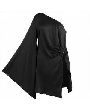 The Ethos Studio Gaia Top/Mini Dress - Black