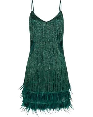 Pretty Eccentric Hundred Watt Tassel Dress - Green
