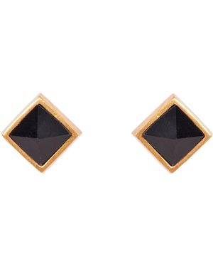 Christina Greene Lavalliere Stud Earrings - Blue