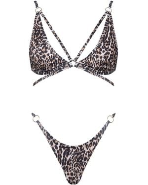 Viki Swim Dulce Bikini Thong - Brown