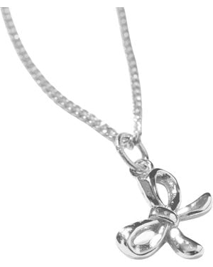 Muru Bow Necklace - Metallic