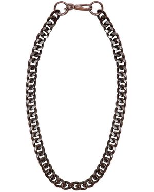 Sylvia Piechulla Chunky Aluminium Chain Necklace - Black