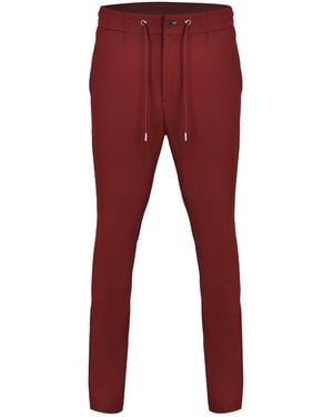DAVID WEJ Ashford Relaxed Drawstring Trouser - Red
