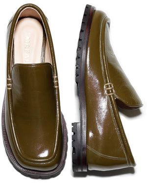 Mafalda Dorothy Patent Loafer - Green
