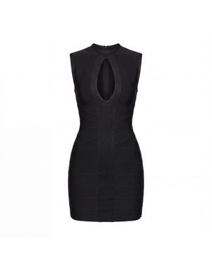 Irmak Su Guclu Lena Body Sculpt Bandage Dress - Black