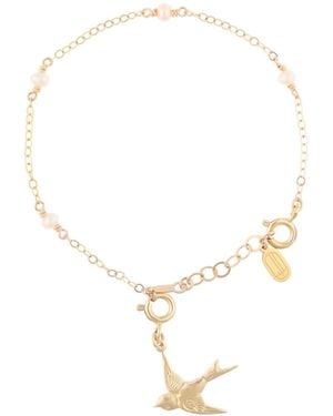 Inari Jewellery Tinsel Bracelet Freshwater Pearls - Metallic