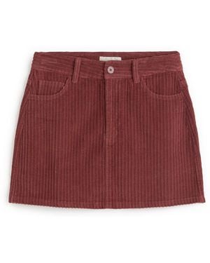 Thinking Mu Kimmy Corduroy Mini Skirt - Red