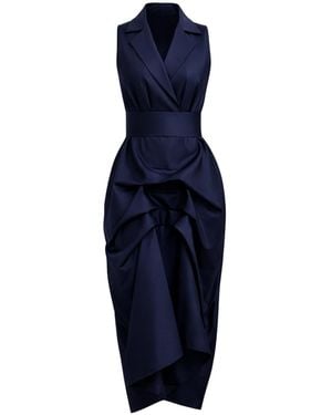 Lumina Eligma The Tuxedo Dress - Blue