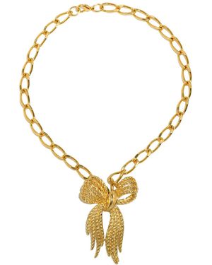 Caramel Vintage Jewellery Vintage Plated Presence Chain Necklace - Metallic