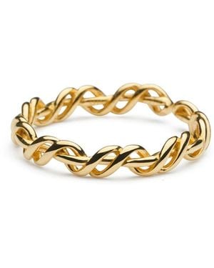 Shabella Nyc Braided Ring - Metallic