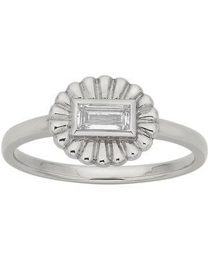 Zoe & Morgan Odette Ring With Topaz - White