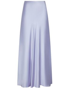 Marieta Yan Marée Maxi Satin Skirt - Purple