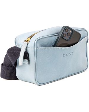 THE DUST COMPANY Leather Crossbody Light The Sausalito Collection - Blue