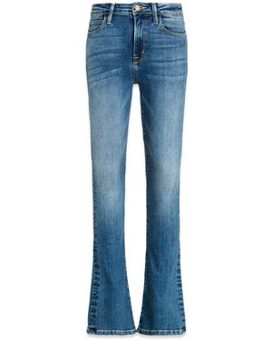 NOEND Cora Mid Rise Skinny Boot Jeans - Blue