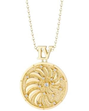 Vanimy Promised Land Everyday Miracles Blessings Spiral Coin Medallion Necklace - Metallic