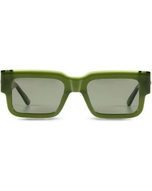 The Avantguard Vetiver Moss Square Sunglasses - Green