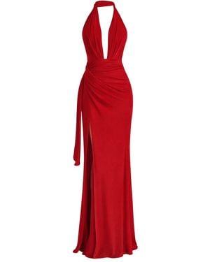 Date Boutique Amy Halter Maxi Dress - Red