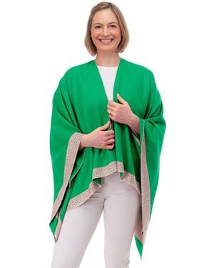 Franchetti Bond Mia Emerald & Diamante Trim Wrap - Green
