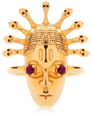 Lee Renee Voodoo Legba Ring - Metallic
