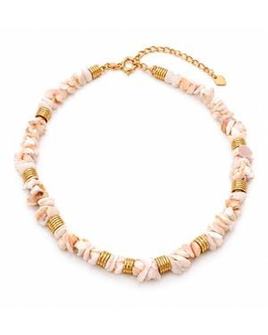 Lalinde Shore Shell Necklace - Metallic