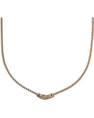 IN CAUDA VENENUM Dianthus Necklace - Brown