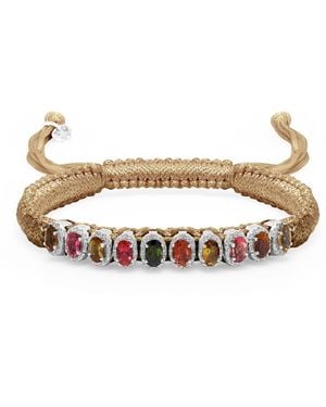 Caravan of Stones Neutrals Saddle Camel Mini Lisse Bracelet - Metallic