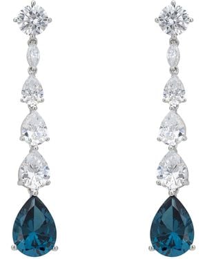 LÁTELITA London Minnelli Drop Earrings Swiss Topaz - Blue
