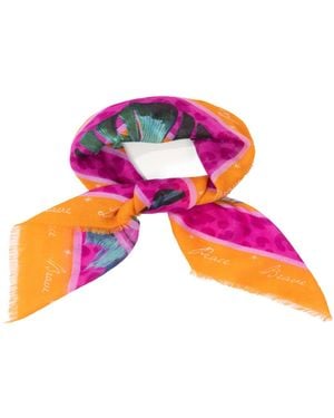 Saachi Eco Luxe Print Leopard Bandana - Pink