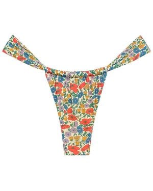 Montce Florencia Floral Sandra Bikini Bottom - White