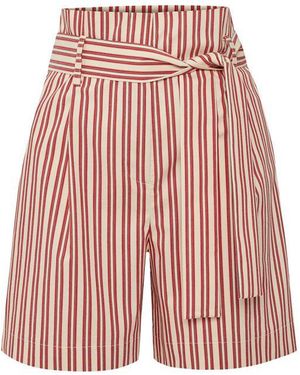 Exquise Regular Striped Tie-Waist Raegan Shorts - Pink