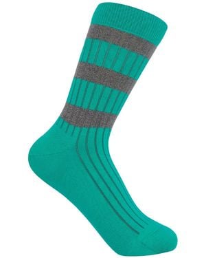 Peper Harow - Made in England Old School Socks – - Green