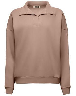 Ocio Leisurewear Neutrals Polo Crew - Brown